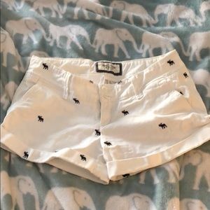 NWOT A&F White Moose Shorts